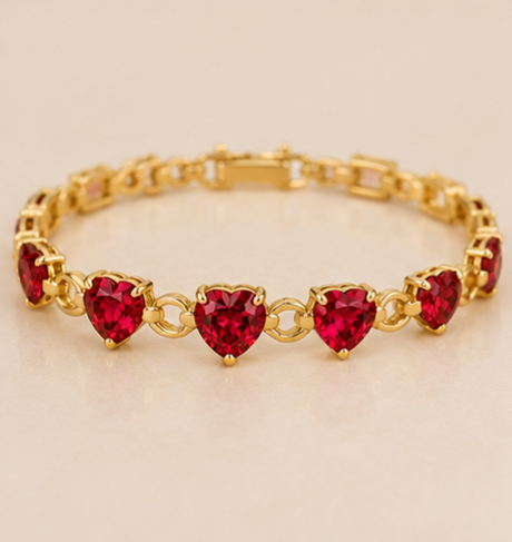 Bracelete Reforçado Rubi Eterno